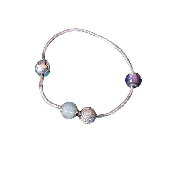 Pandora Jewelry - Essence Collection Pandora Charm Bracelet Loyalty, Faith, Love retired charms